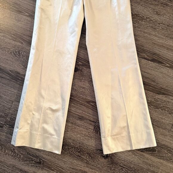 Banana Republic Champagne Cotton Silk Trouser New - Picture 2 of 9